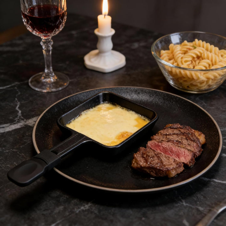 Antihaftbeschichtete Extra Lang Mini-Grill-Käsepfanne Schmelzzubehör für Raclettes Ersatzbleche Racl