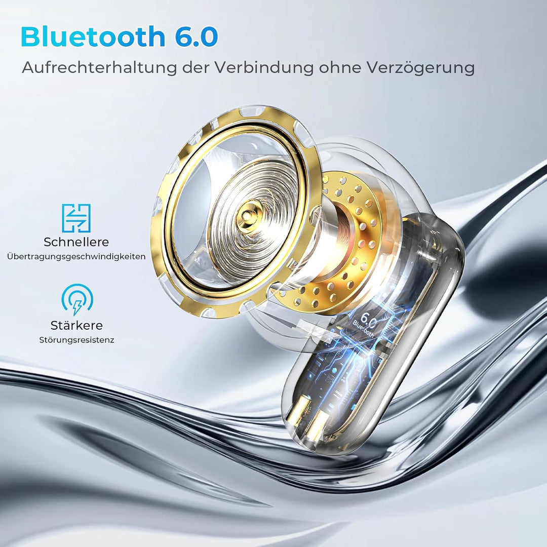 KI Übersetzer Kopfhörer, 3-in-1 Bluetooth 6.0 Übersetzungskopfhörer, 165 Sprachen &amp; 9 Modi, 48 h Akk