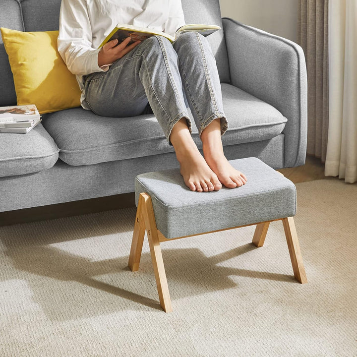 YMYNY Fusshocker, Ottoman klein, Schuhe Wechselhocker, Hilfsfusshocker, Typ A Moderner Stabiler Holz