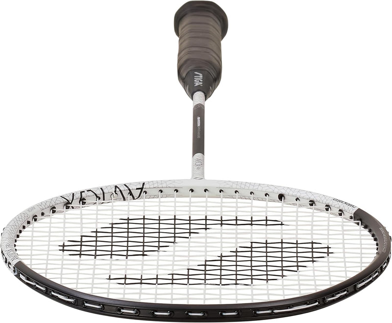 STIGA Badmintonschläger Aviox Pro - Head-Heavy Topschläger mit Exklusiver Kohlefaser für Unschlagbar