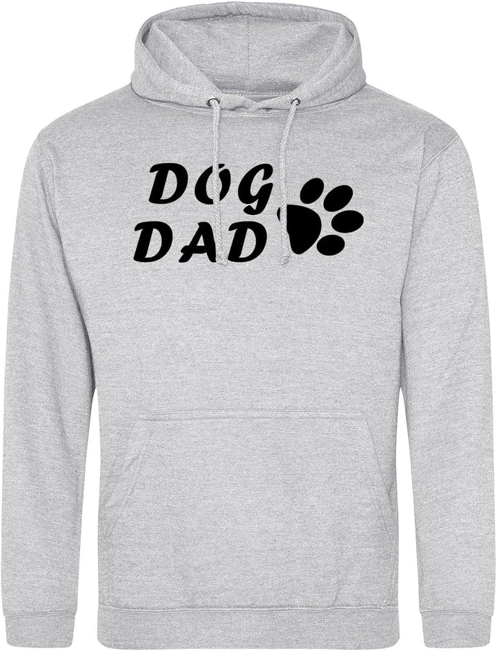 huuraa Unisex Hoodie Dog Dad Tapse Pullover Vegan Grösse 3XL Heather Grey mit Motiv für alle Hundeme