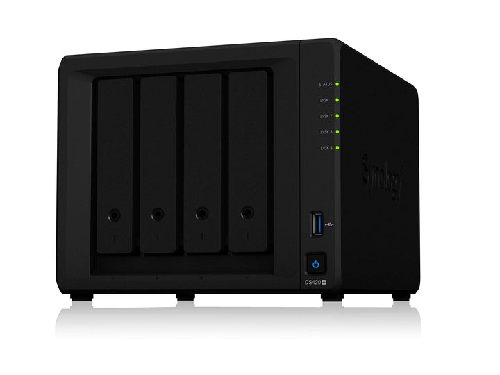 Synology 2 Bay NAS DiskStation DS420+ (ohne Disk) 4-bay; 2GB DDR4 DS420+, 4-bay; 2GB DDR4 DS420+
