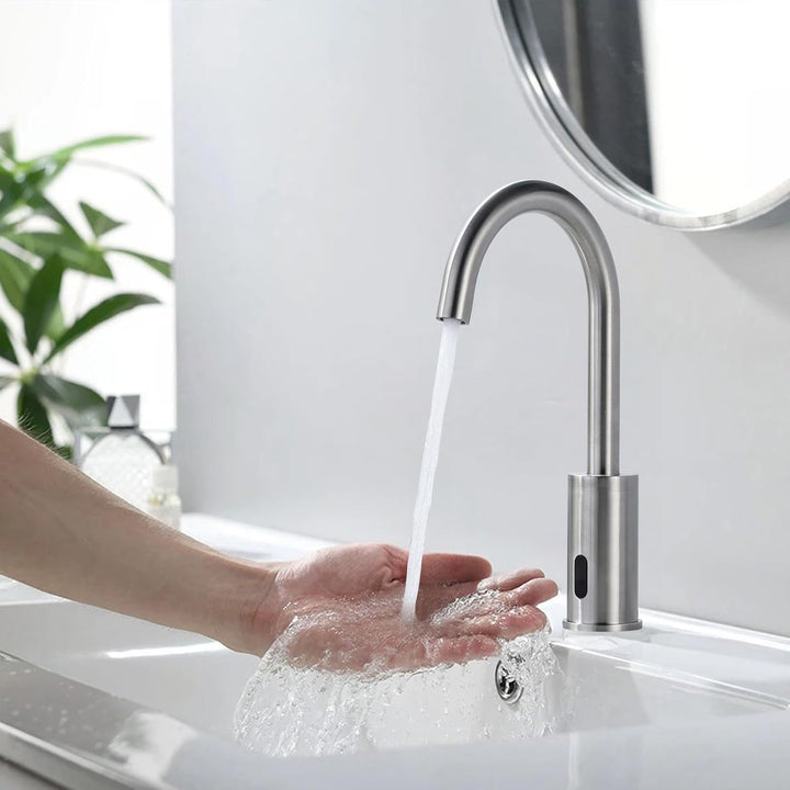 iVIGA Wasserhahn Sensor, Badarmatur Infrarot Sensor für Badezimmer Wasserhahn Bad Automatisch mit St