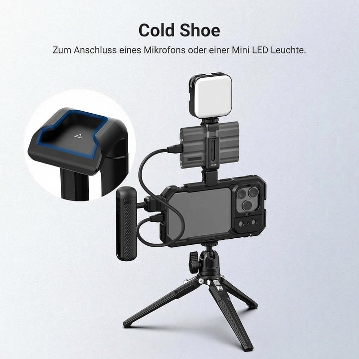 NEEWER Quick Release SSD Halterung für Handykäfig, 55–75mm, PA129, schwarz