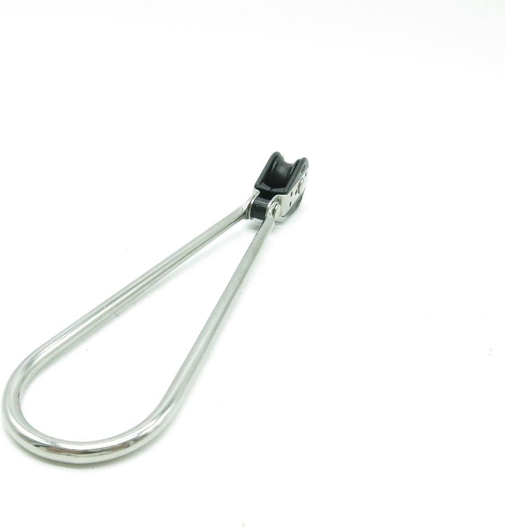 Viadana Trapezring Trapezhaken mit Block 1-Fach Kugellager Edelstahl Jolle Ø 6mm