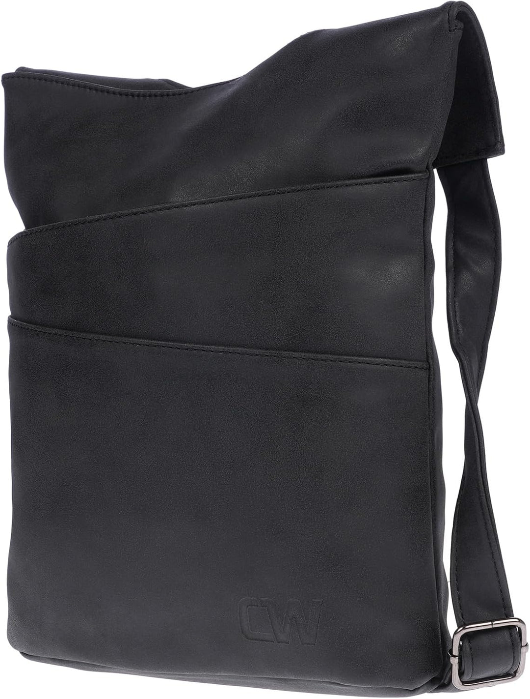 Christian Wippermann Damen Tasche Schultertasche Umhängetasche Crossover Bag Leder Optik Handtasche
