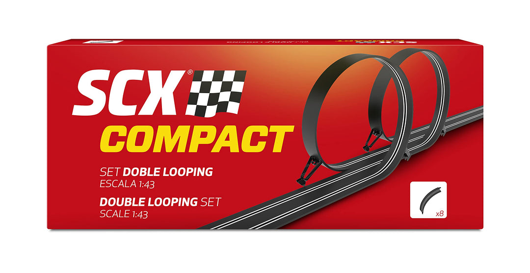 Scalextric - Doppeltes Looping-Set, kompakte Erweiterung (Scale Competiton Xtreme 1)