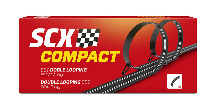 Scalextric - Doppeltes Looping-Set, kompakte Erweiterung (Scale Competiton Xtreme 1)