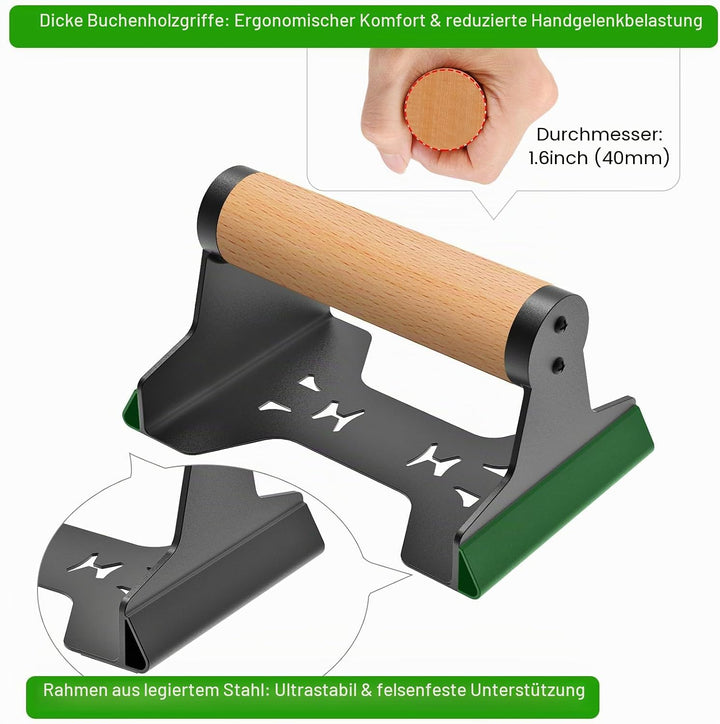 SELEWAERE Calisthenics Equipment Liegestützgriffe - Rutschfest Parallettes Handstand Griffe Robuste