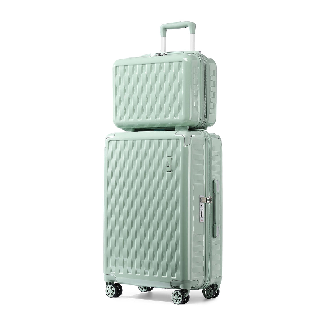Sea choice Handgepäck Koffer Trolley Kofferset 2 Teilig Kabinengepäck mit Kosmetiktasche Eckenschutz