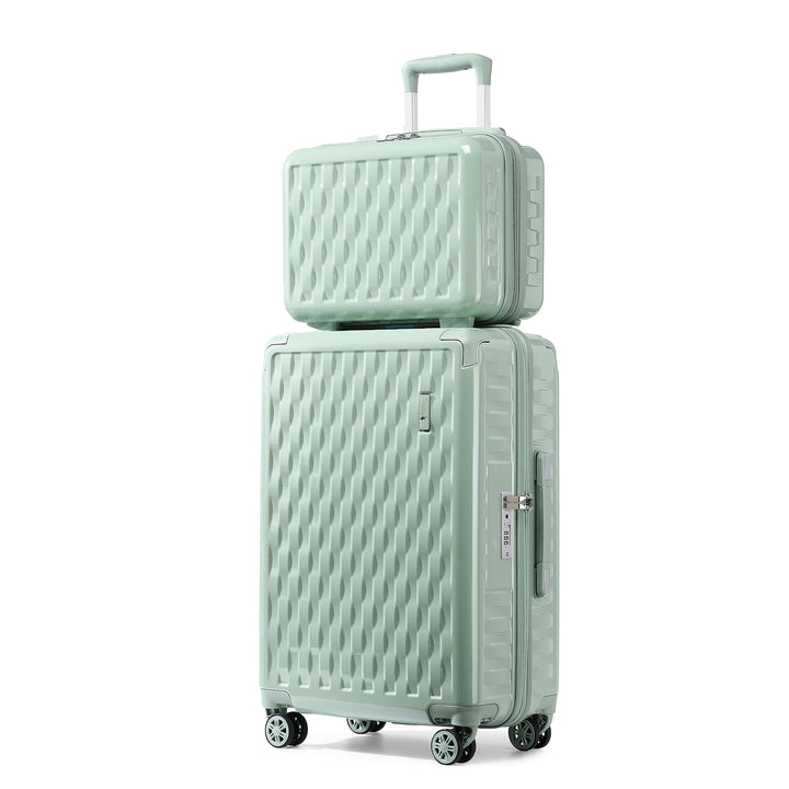 Sea choice Handgepäck Koffer Trolley Kofferset 2 Teilig Kabinengepäck mit Kosmetiktasche Eckenschutz