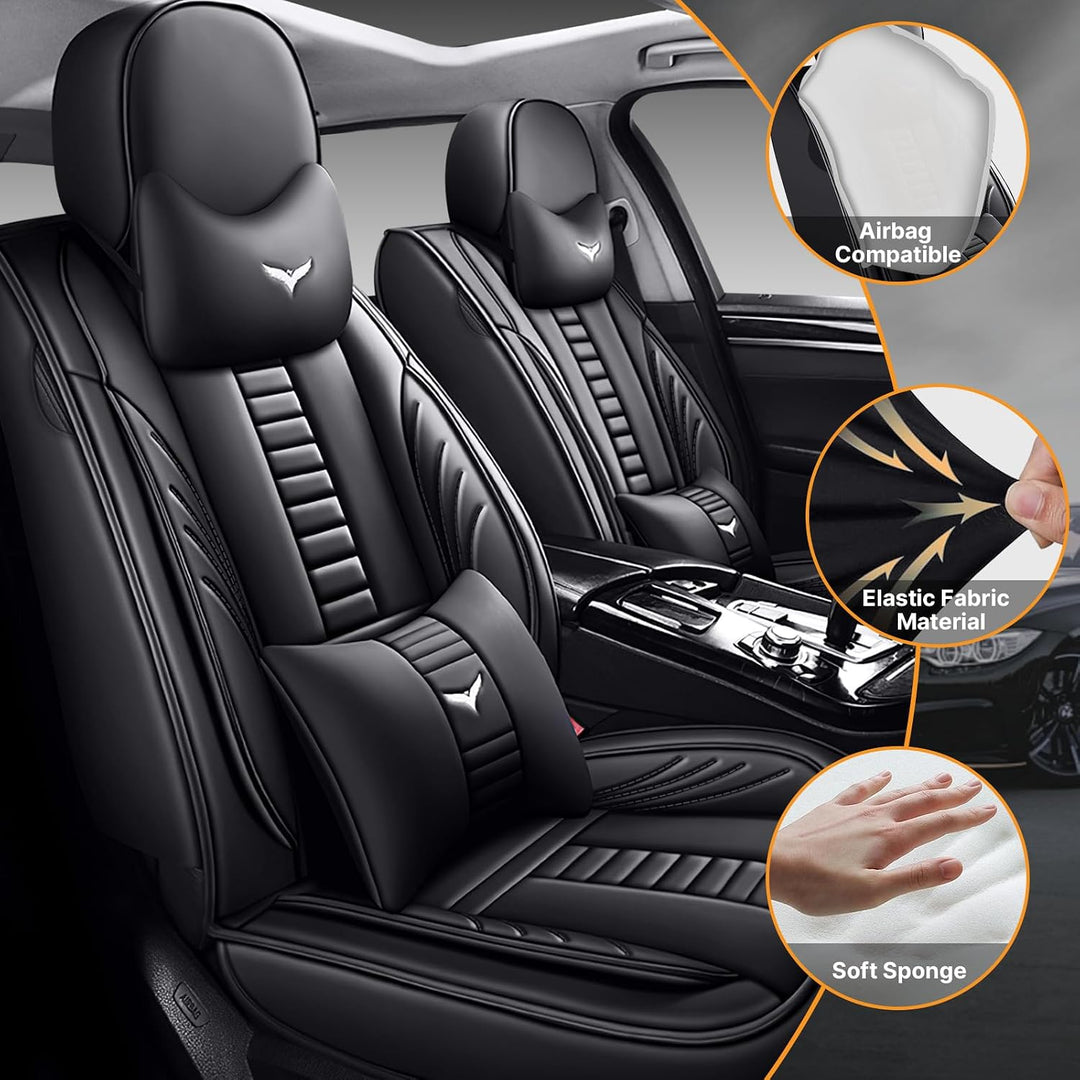Voll Set Auto Sitzbezüge, Autoschonbezug Universal passend für Volkswagen Polo Cross 2000-2023 mit K