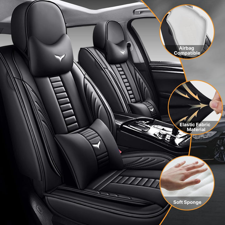 Pongchan Voll Set Auto Sitzbezüge, Autoschonbezug Universal passend für Volkswagen Polo GTI 2000-202