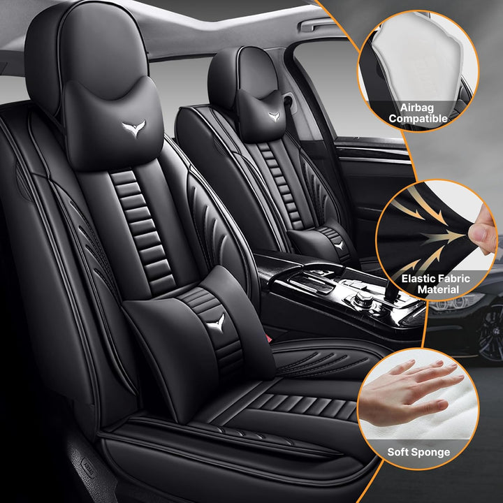 Pongchan Luxus Vorn Sitzbezüge, Wasserdicht Auto-Sitzbezug Universal passend für Volkswagen Arteon 2