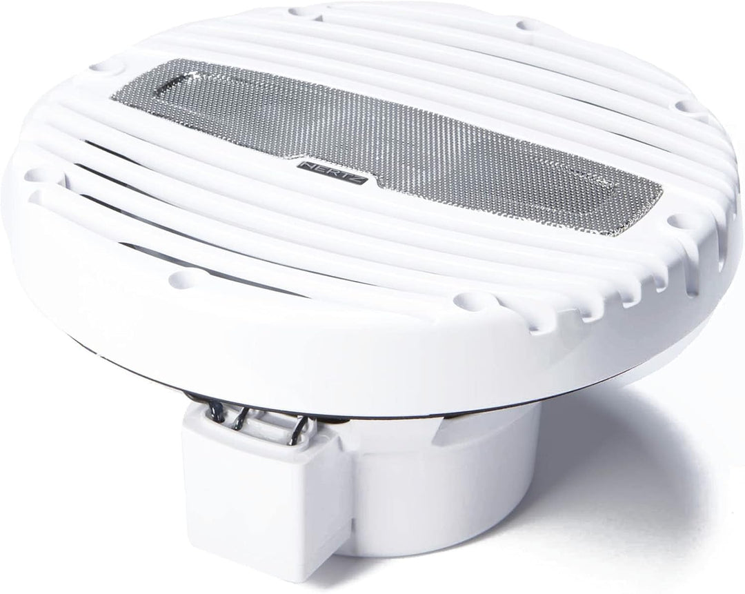 Hertz HMX 6.5 LD-TW – 165-mm Marine-Koaxiallautsprecher-Paar weiss mit integrierter RGB-LED-Beleucht