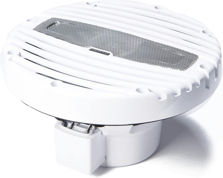 Hertz HMX 6.5 LD-TW – 165-mm Marine-Koaxiallautsprecher-Paar weiss mit integrierter RGB-LED-Beleucht
