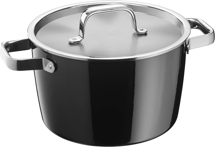 WMF Fusiontec Aromatic Kochtopf gross 22cm, Fleischtopf Induktion 4,7l, Deckel mit Kondensationsnopp