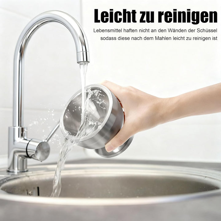 304 Edelstahl Mörser mit Stössel, 350ml Mörser und Stössel Set, 12cm Haushaltsstössel und Mörserscha