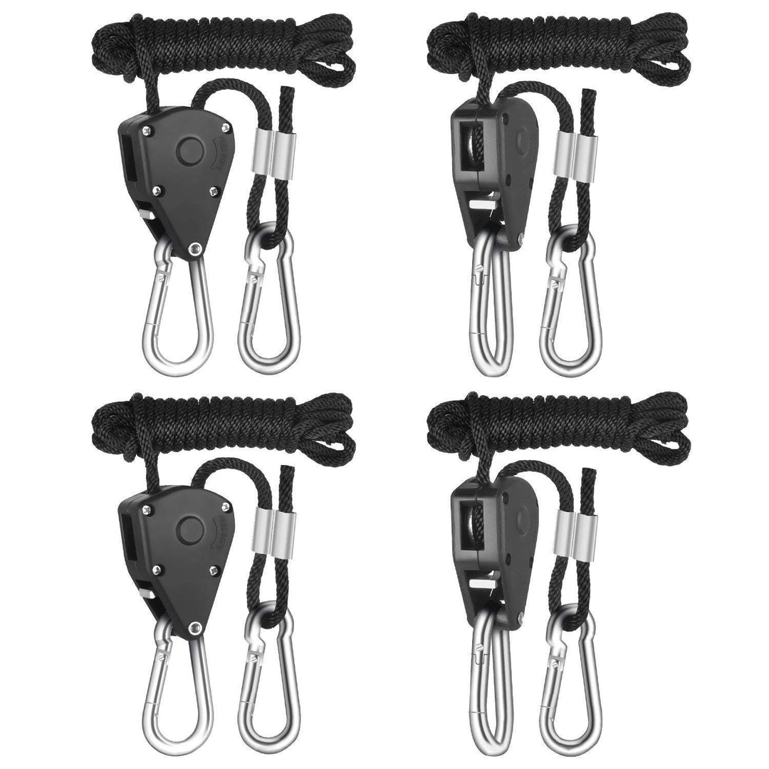 Verstellbarer Seil Ratsche, 2 Paar Seilratsche mit Haken, Aufhängen Seil Ratsche,150lb Seil Ratsche