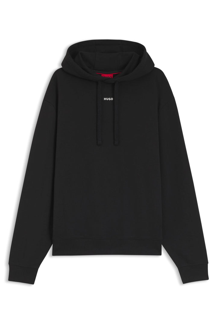 HUGO Herren Dapo Hoodie aus Baumwoll-Terry mit Kontrast-Logo XS Black1, XS Black1