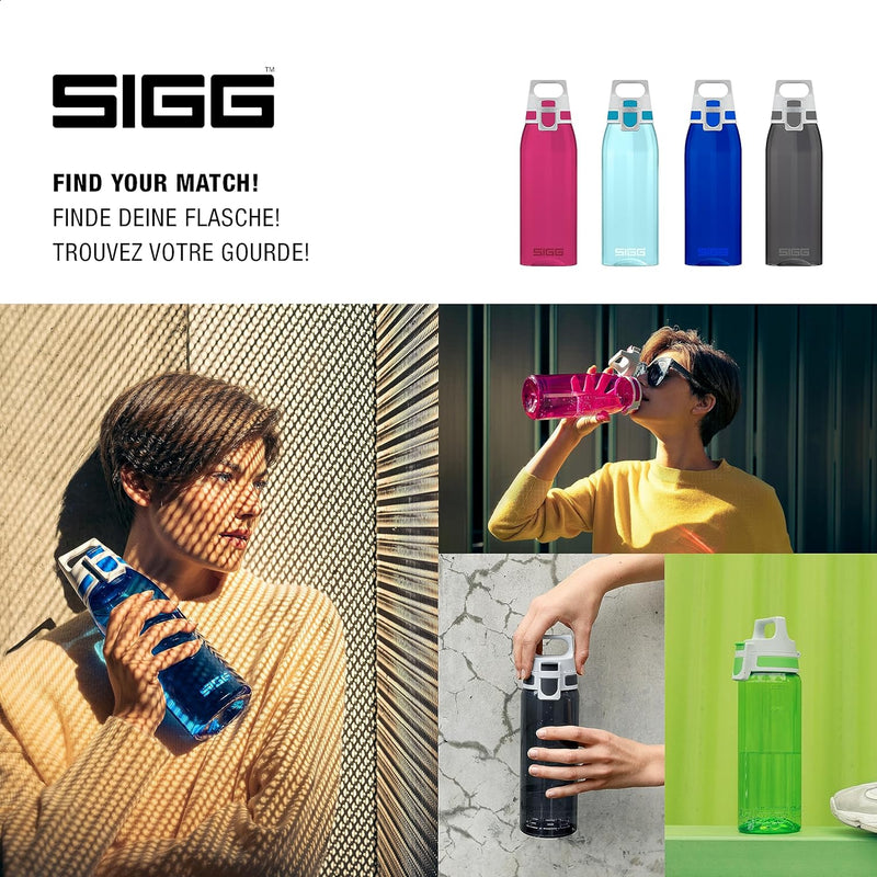 SIGG - Tritan Trinkflasche - Total Color ONE ONE - Für Kohlensäurehaltige Getränke Geeignet - Spülma