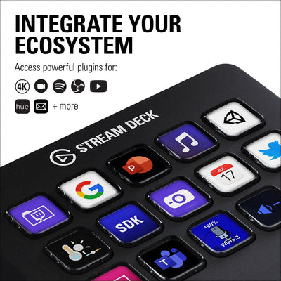 Elgato Stream Deck MK.2 – Studio-Controller, 15 Makrotasten, auslösen von Aktion in Apps und Softwar