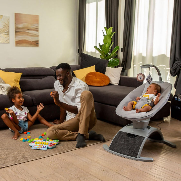 Chicco Comfy Wave, Elektronische Babywippe, Babyschaukel, mit Bewegungen und Melodien, verstellbare