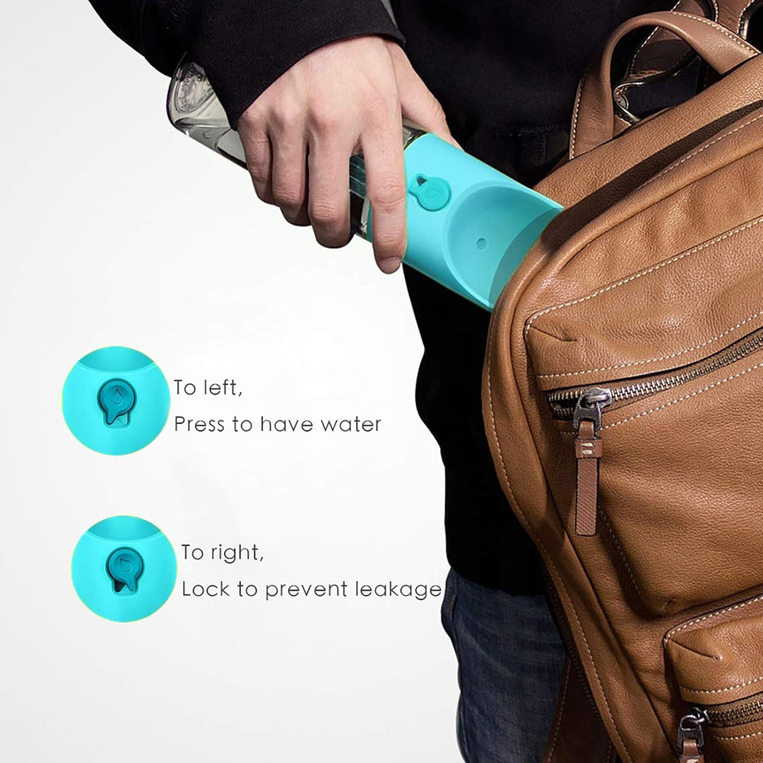 PETKIT P008 EVERSWEET Hundetrinkflasche für unterwegs, Leckdichte Outdoor Trinkflasche - 400ml Blau,