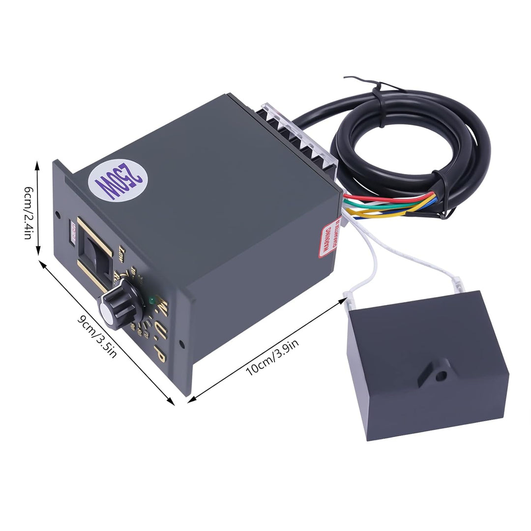 Getriebemotor 220V & 250W Schneckengetriebemotor mit Drehzahlregler, Schneckengetriebe Motor Einstel