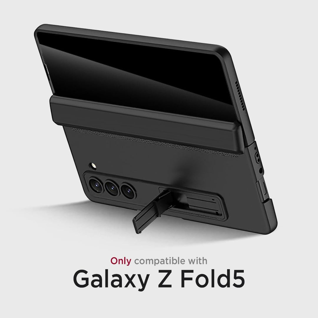 Miimall Kompatibel mit Samsung Galaxy Z Fold 5 Hülle mit Displayschutz Anti-Peeping+Magnetischer Sch