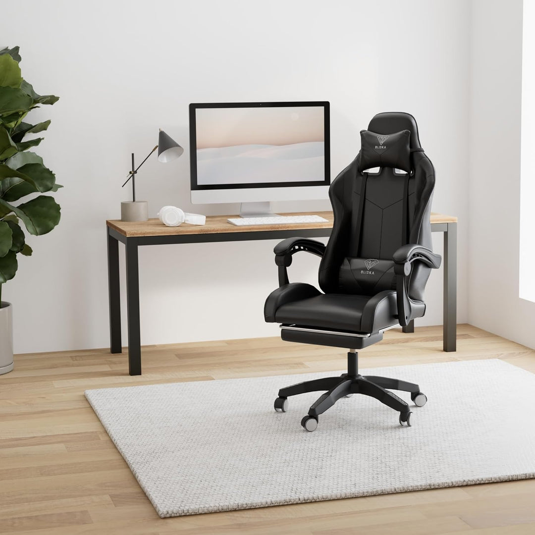 Trisens Gaming Stuhl Home Office Chair Racing Chefsessel Bürostuhl Sportsitz Büro Stuhl,