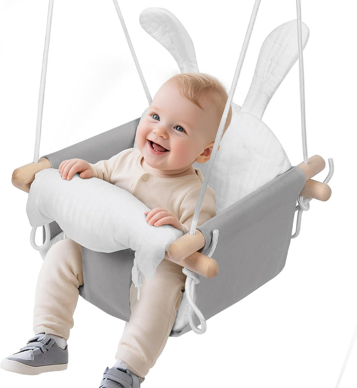 Babyschaukel,Kinderschaukel aus Holz,Baby schaukel Indoor Für Kinder,Kinderschaukel Für Babys und Ki