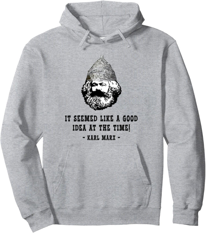 Karl-Marx mit Aluhut, Aluhut, lustiges Marx Pullover Hoodie