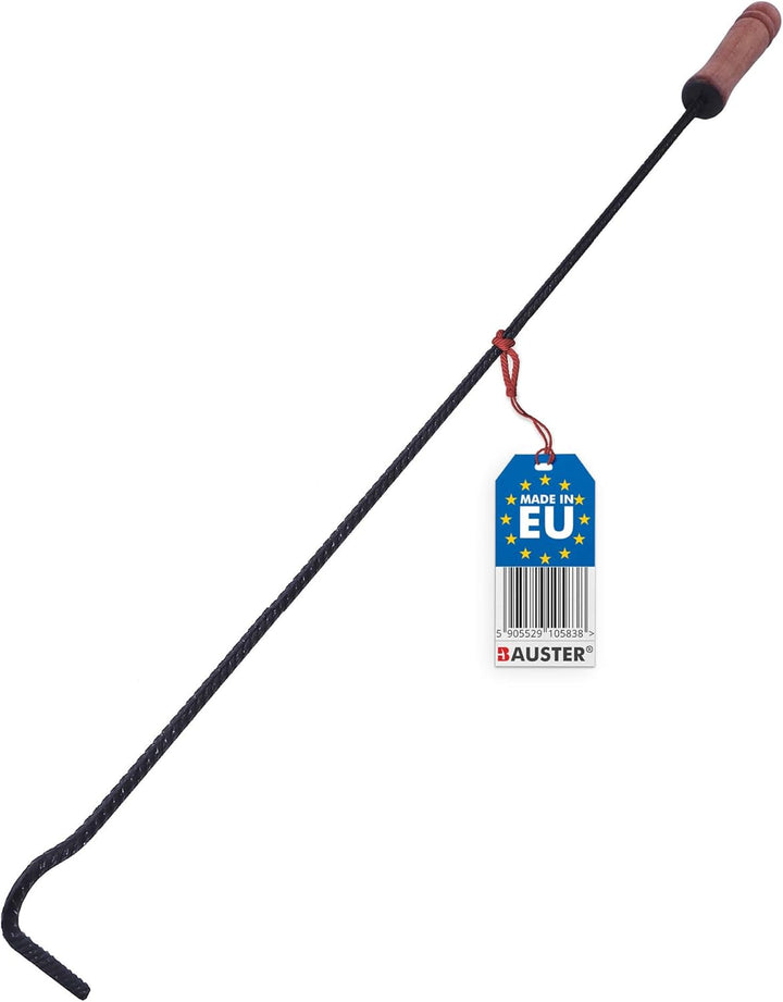 Feuerhaken mit Holzgriff 51 cm Schüreisen Schürhaken Glutkratzer Kaminzubehör Kaminbesteck Stocheise