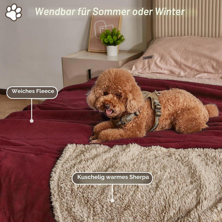 Wasserdicht Hundedecke Katzendecken Waschbar, wasserdichte Decke für Grosse Hunde Sofaschutz Couch Ü