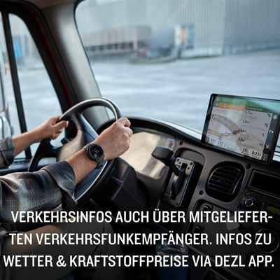 Garmin dēzl LGV 1010 MT-D EU – LKW-Navigationsgerät mit 8“ (20,3 cm) Farbdisplay, vorinstallierten E