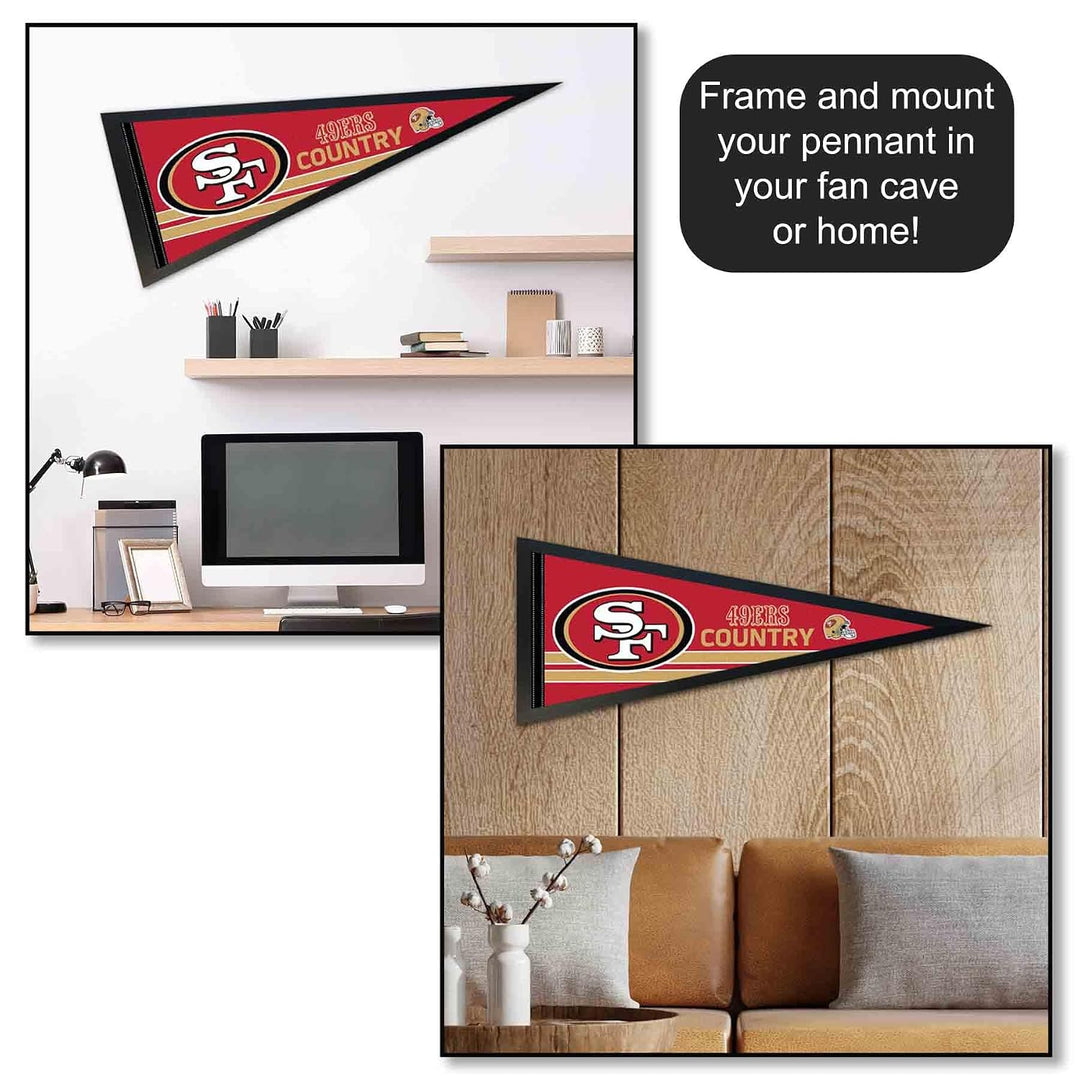 WinCraft San Francisco 49ers Niners Country Pennant Banner Flag