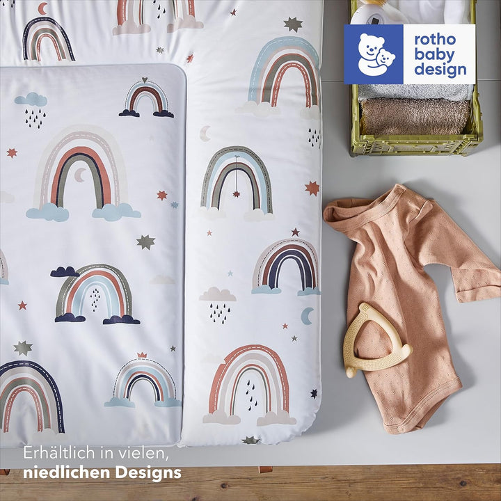 Rotho Babydesign Wickelauflage Breit (85 x 72 cm) - wickelauflage - wickeltischauflage - abwaschbar