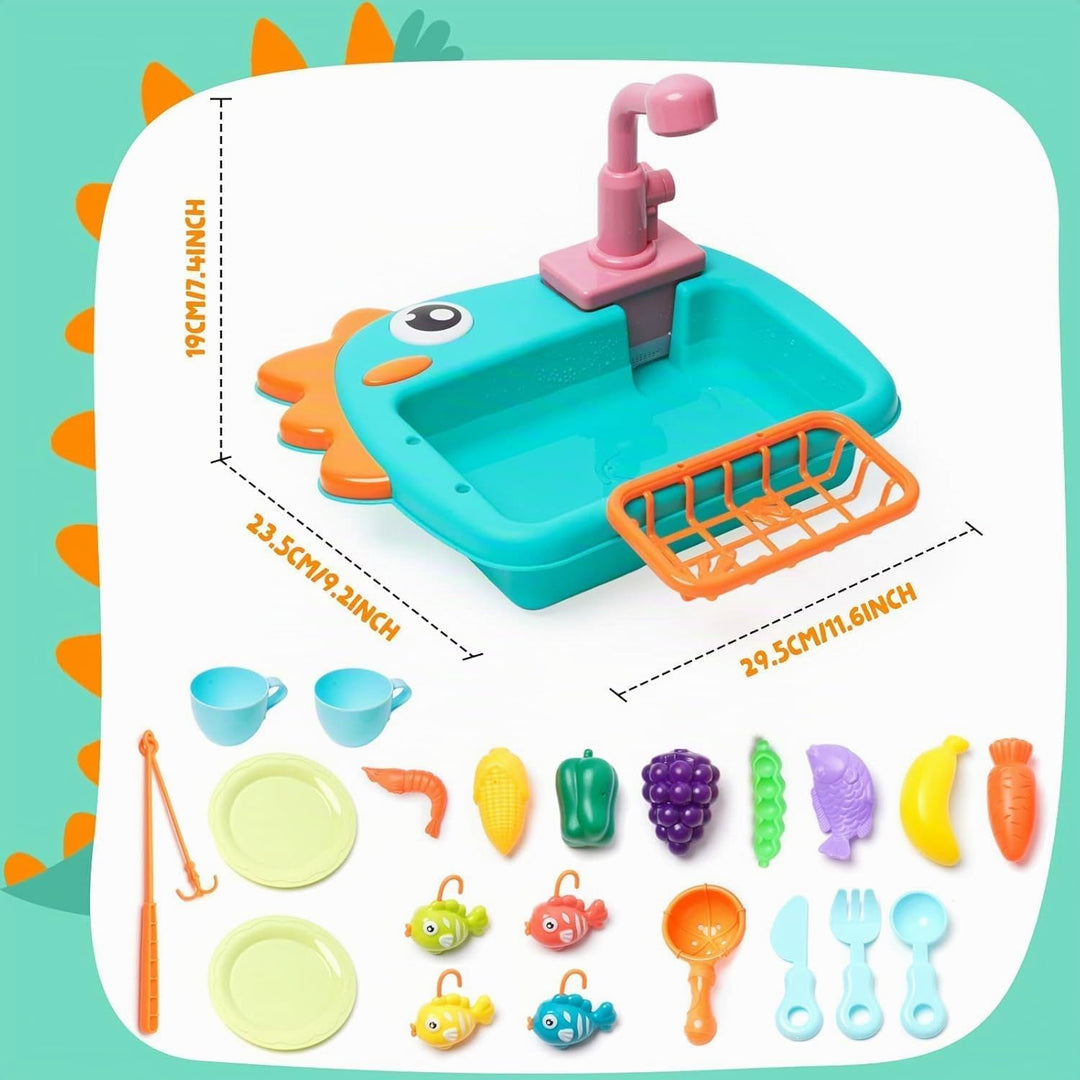 Küchenspüle Spielzeug Set, Matschküche Zubehör Outdoor, Kinderspielzeug Rollenspiel für Kinder