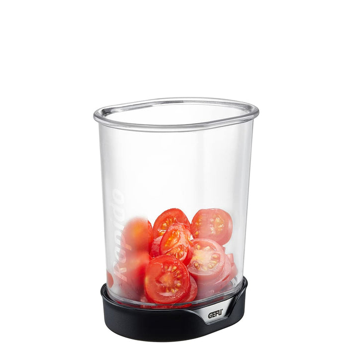GEFU Scheibenschneider RAPIDO - Profi Schneidebecher für schnelles und sicheres Schneiden von Obst,
