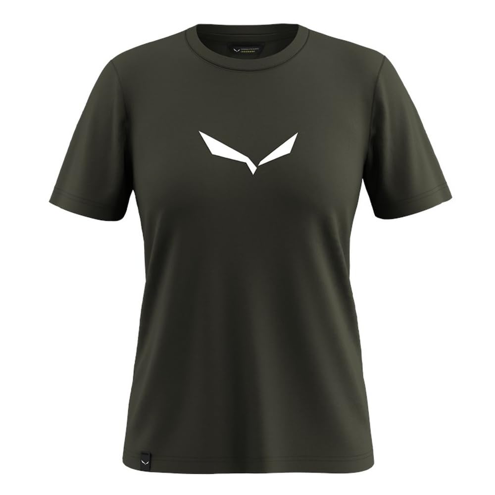 Salewa Damen Solid Dry W T-Shirt. Blusen & T-Shirts (1er Pack) XXS Dark Olive, XXS Dark Olive