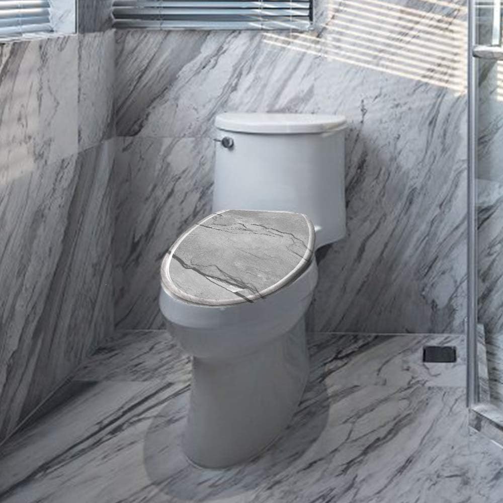 LARS360 Toilettendeckel WC Sitz mit Absenkautomatik, Toilettendeckel aus Antibakteriellem Duroplast,