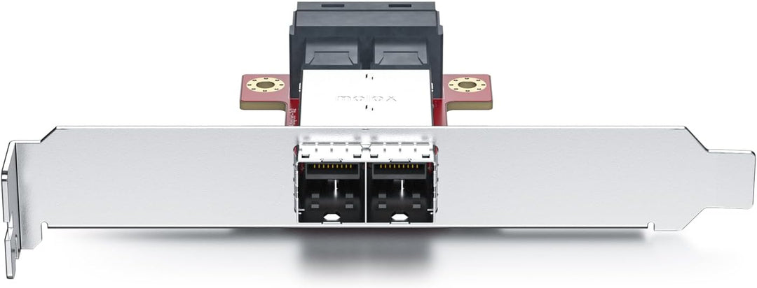 10Gtek Mini SAS Adapter SFF-8643 to SFF-8644 Dual Port Mini SAS Adapter 8643 Slot to 8644 Slot, 8643