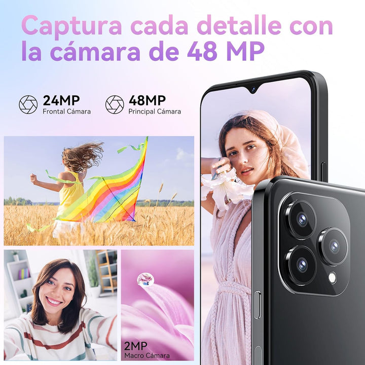 CUBOT P80 Smartphone ohne Vertrag (2023), Android 13 Handy, 16GB+256GB/1TB, 48MP+24MP, 6,58" FHD+, 5