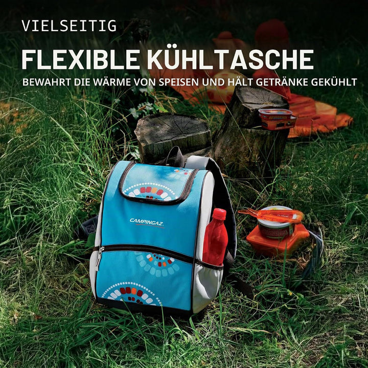 Campingaz Kühl Rucksack Ethnic MiniMaxi 9L, wasserdichter Rucksack mit Kühlfach, Isoliertasche, kühl