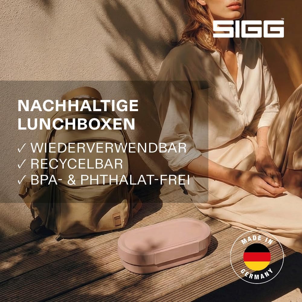 Sigg - LUMO Lunchbox L - Trenner & Auslaufsicherer Snackbox - Mikrowellen- & Spülmaschinengeeignet -