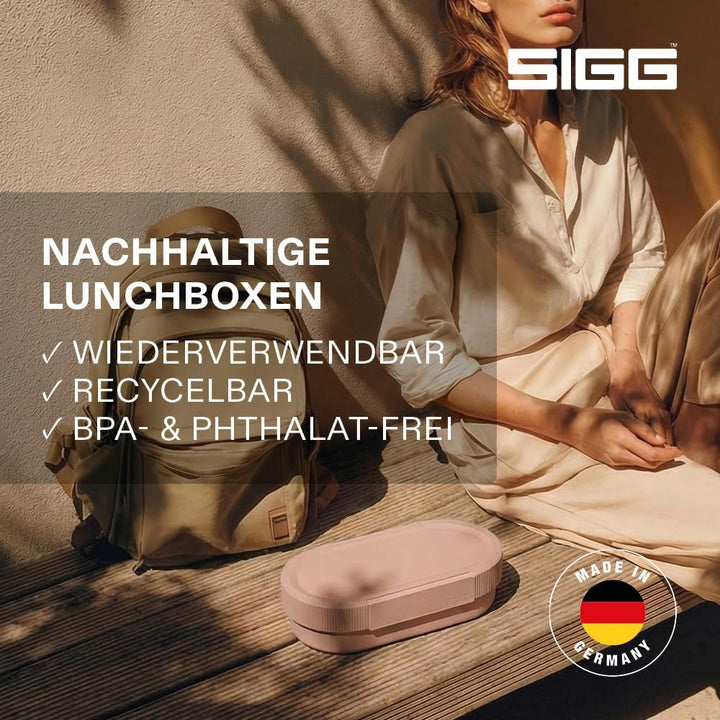 Sigg - LUMO Lunchbox L - Trenner & Auslaufsicherer Snackbox - Mikrowellen- & Spülmaschinengeeignet -