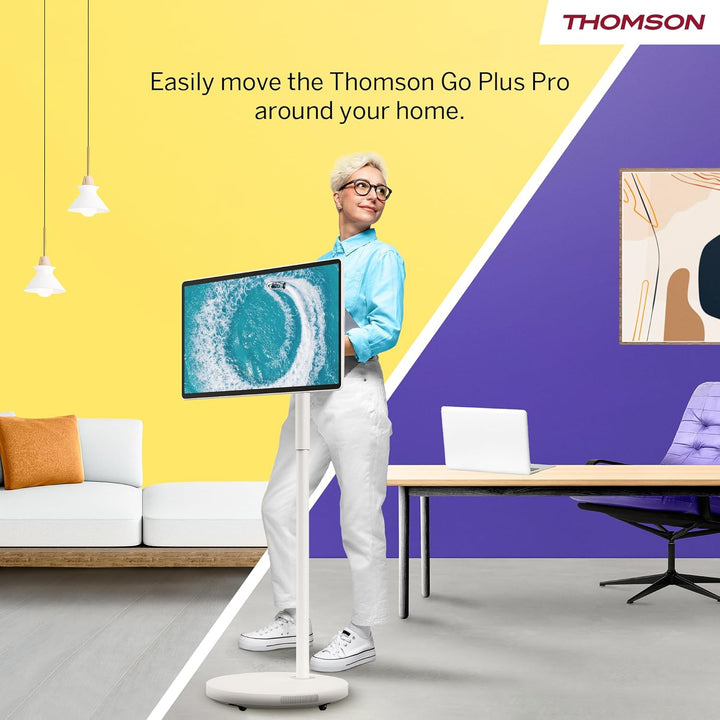 Thomson 27 inch (69 cm) Go Plus Pro, 4K UHD (3840 x 2160), Portable Android TV, Voice Control, Bluet