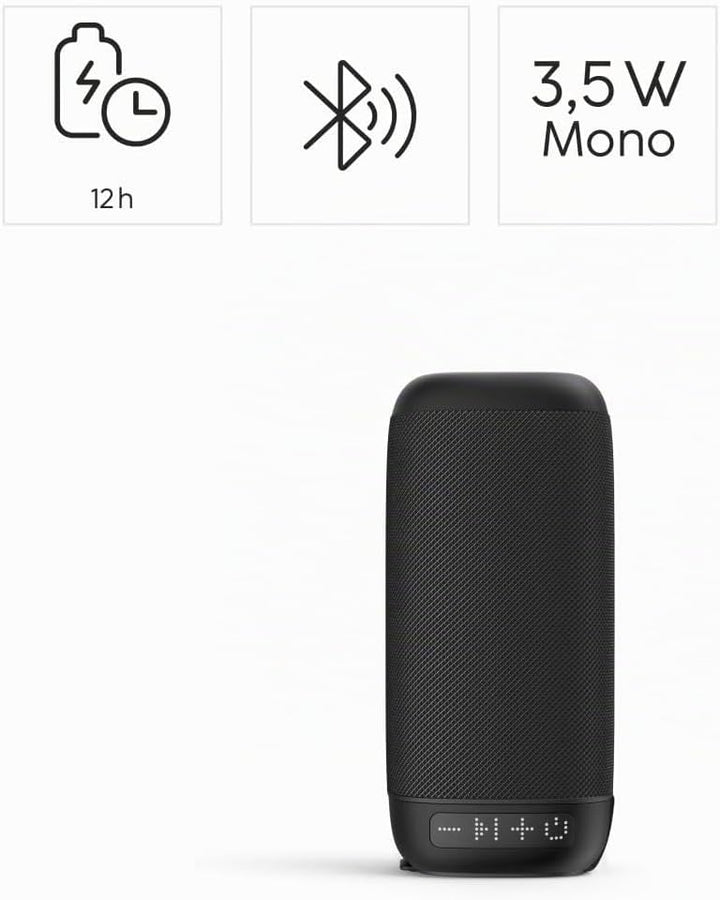 Hama Bluetooth®-Lautsprecher „Tube 4.0“ (tragbar, 3,5 W, bis zu 12 h Akkulaufzeit, kabelloser Lautsp