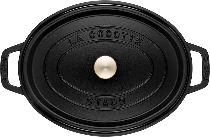 Staub 7 Quart Oval Cocotte, Black by Staub